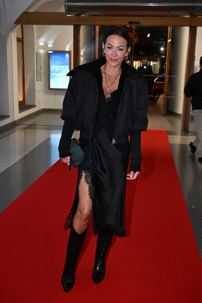 Agáta Hanychová na premiéře filmu Hříšník Řepka.