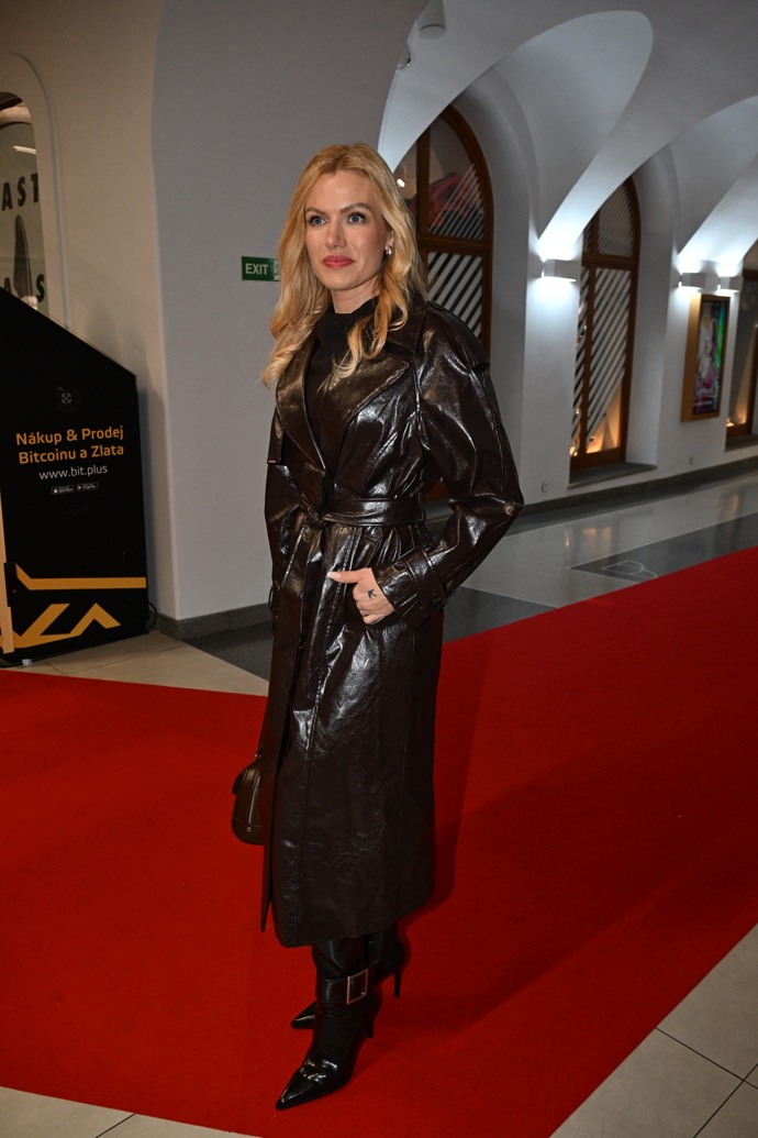 Gabriela Soukalová na premiéře.