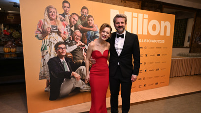FOTO: Rudolf Merkner na premiéře s Annou Jiřinou Daňhelovou.