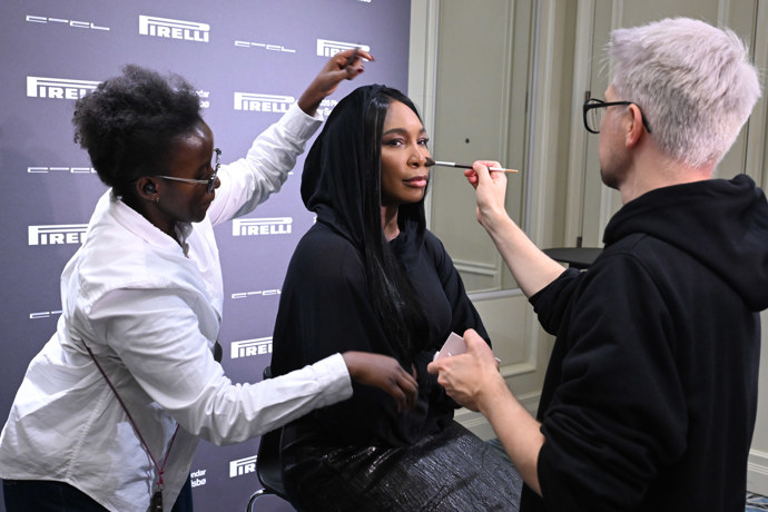 Venus Williams měla po ruce svůj tým, který se o ni staral.