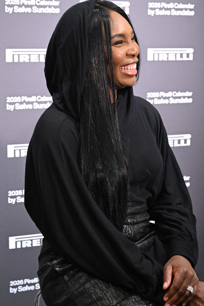 Venus Williams rozdávala úsměvy na všechny strany.