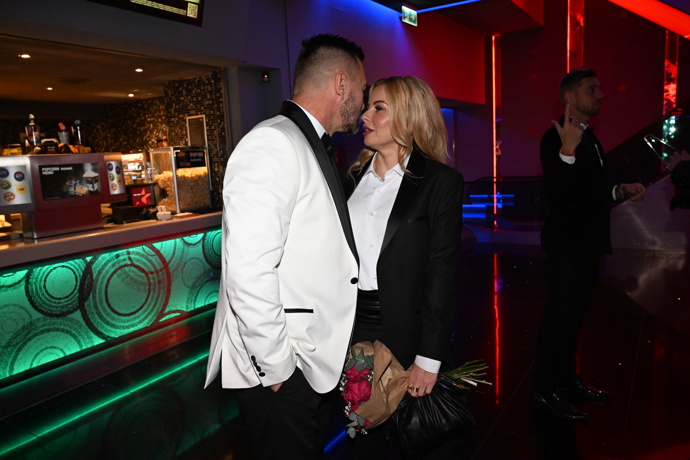 Kateřina Kristelová a Tomáš Řepka na slavnostním večeru.
