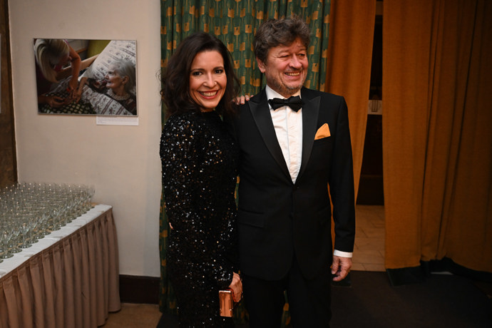 Karel Janák se ženou.