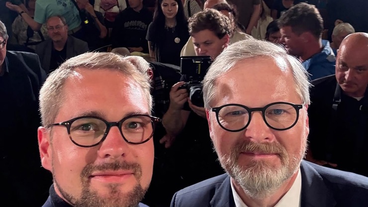 Matěj Ondřej Havel s Petrem Fialou. 