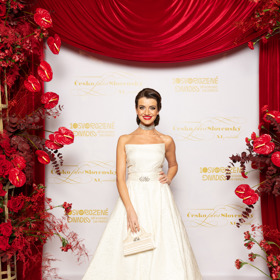 Ivana Regešová na plese. 