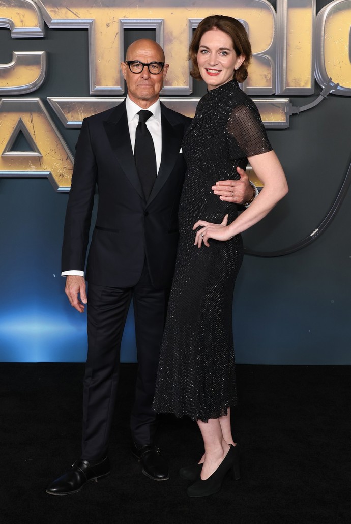 Jeho chotí je literární agentka Felicity Blunt, sestra populární herečky Emily, se kterou si Stanley zahrál v komedii Ďábel nosí Pradu.