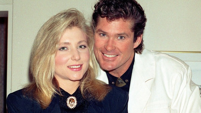 David Hassehoff s exmanželkou Pamelou Bach.