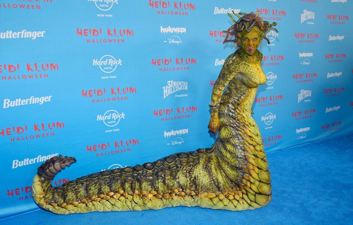 Heidi Klum jako Medúsa. 