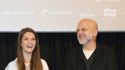 FOTO: Hynek Čermák s expartnerkou Veronikou na premiéře filmu Neporazitelní.