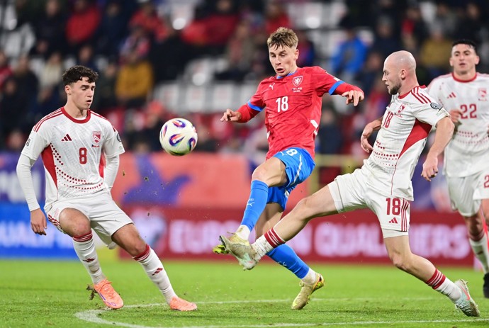 Česká republika porazila Gibraltar 6:0.