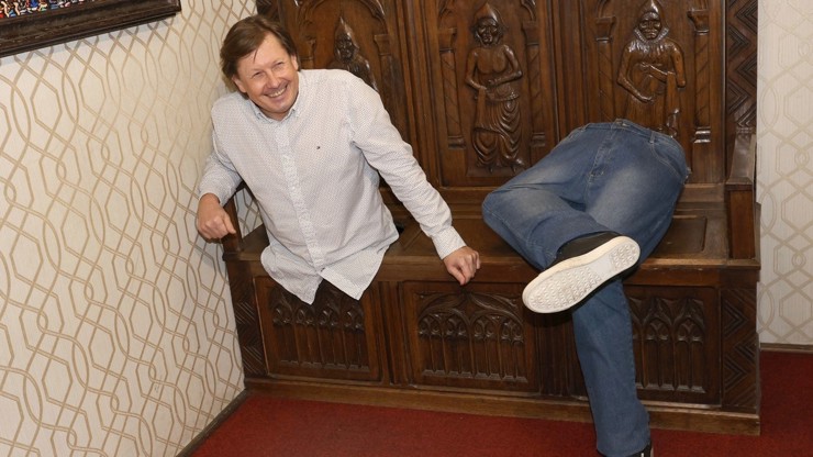 Pavel Kožíšek ve svém muzeu.