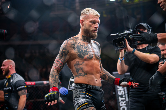 Radek Roušal těsně po výhře. 