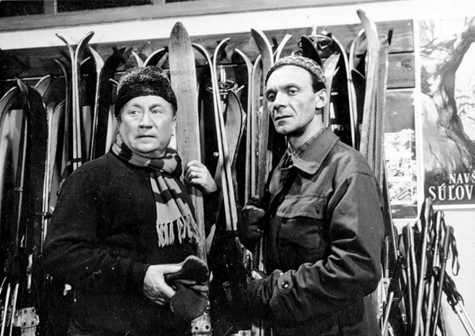 A k úrazu přišel i jeho neméně slavný kolega, Josef Kemr (oba na snímku).