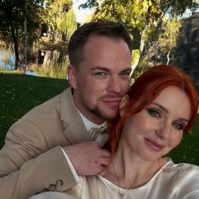 Aneta Zicklerová se svým manželem.