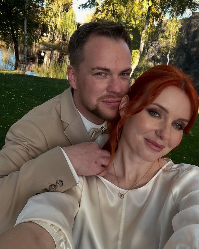 Aneta Zicklerová se svým manželem.