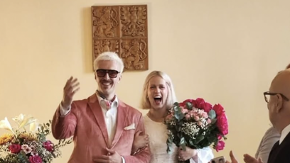 FOTO: Terezie Kovalová zvolila netradiční šaty.