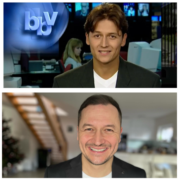 Za ty roky to může vypadat, že se tvář našeho sportovního komentátora prakticky nezměnila. 