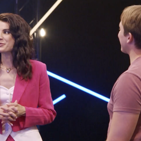 Moderátorka seznamovací show Monika Timková.