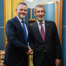 Andrej Babiš pohovořil s Peterem Pellegrinim.