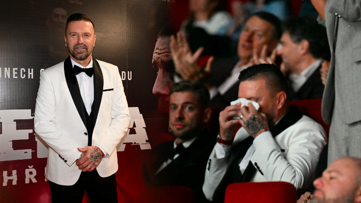 Uplakaný Tomáš Řepka. Tvrdý fotbalista se na premiéře sesypal