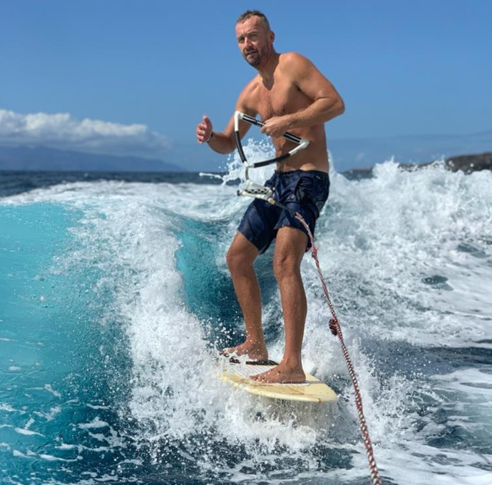 Pohyb je jeho velká vášeň. 