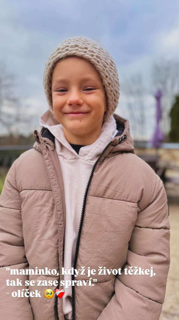 Nikola Hezucká sdílela dojemný vzkaz syna Olivera.