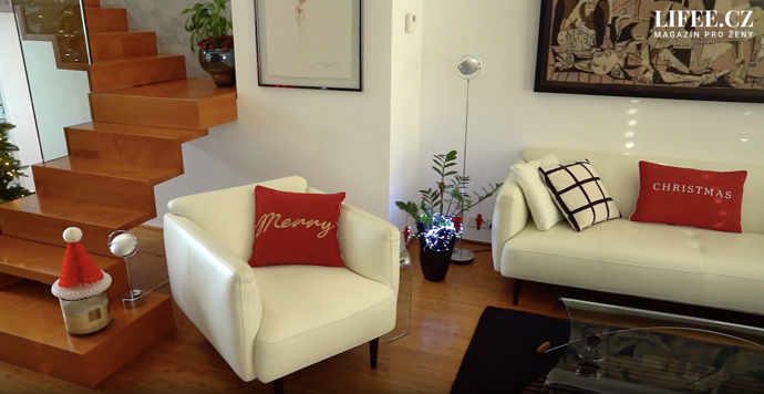 Vánoční byt Štefana Margity je opravdu krásný.