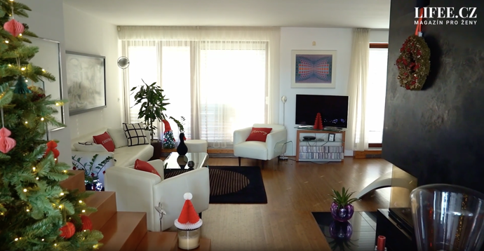 Vánoční byt Štefana Margity dýchá sváteční atmosférou, kterou milovala i jeho manželka Hana Zagorová.