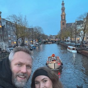 Ondřej Novotný s dcerou Trinity.