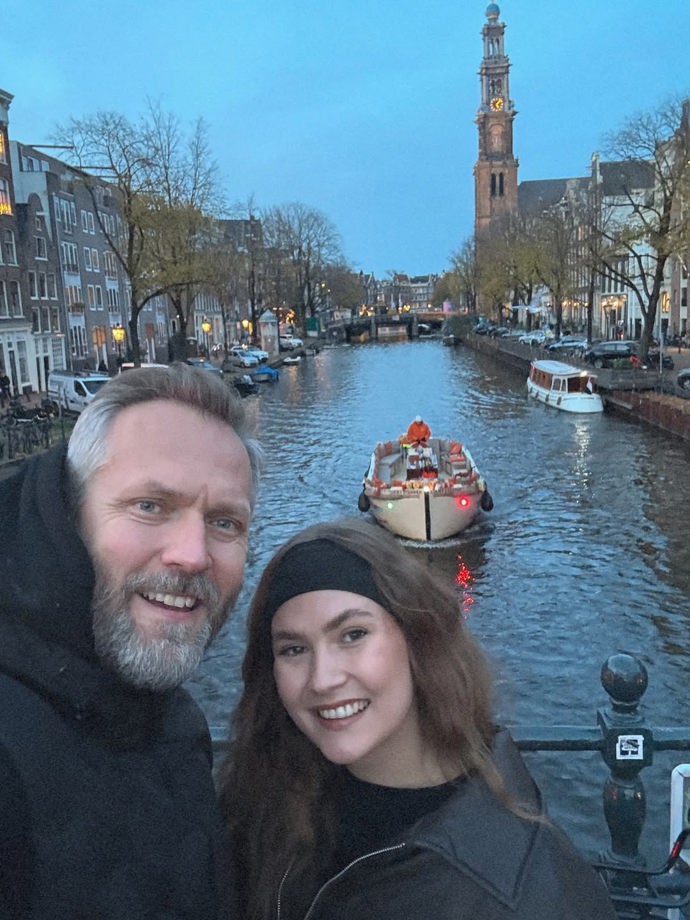 Ondřej Novotný s dcerou Trinity.