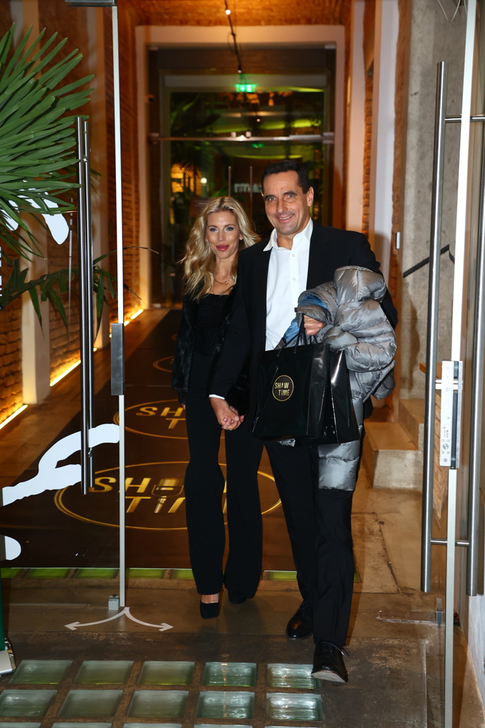 Roman Šebrle přišel na party Primy v doprovodu partnerky.