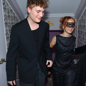 František Prachař s tajemnou slečnou. 