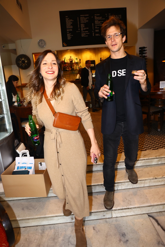 Veronika Khek Kubařová a Igor Orozovič na tiskovce k novému filmu Na horách.