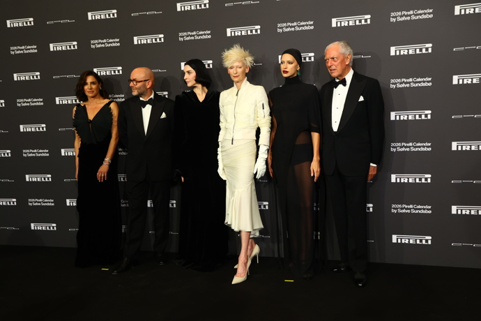 Odhalení nového kalendáře Pirelli bylo velkolepou událostí.