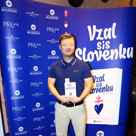 Filip Kaňkovský na křtu knihy Vzal sis Slovenku.