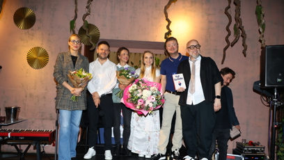 FOTO: Sára Milfajtová  a spol na křtu knihy Vzal sis Slovenku.