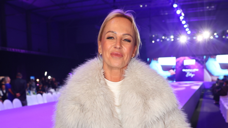 Zuzana Belohorcová na přehlídce Osmana Laffity.