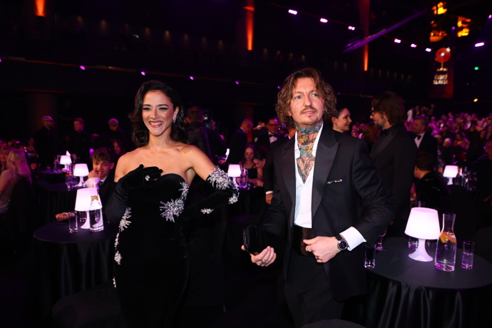 Eva Burešová po boku partnera Přemka Forejta.