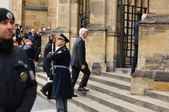 Do katedrály svatého Víta dorazil právě prezident Petr Pavel.