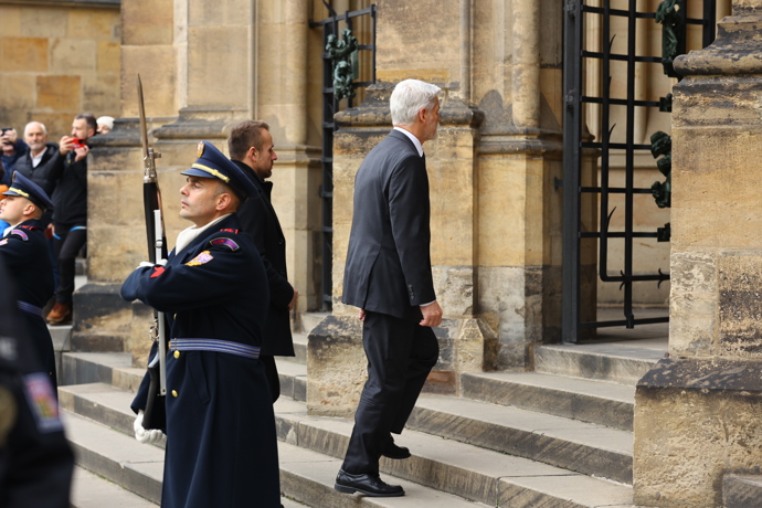 Do katedrály svatého Víta dorazil prezident Petr Pavel.