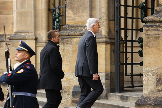 Do katedrály svatého Víta dorazil prezident Petr Pavel.