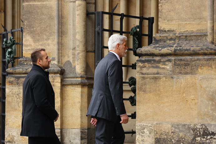 Do katedrály svatého Víta dorazil prezident Petr Pavel.