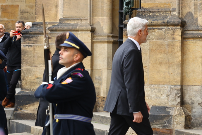 Do katedrály svatého Víta dorazil prezident Petr Pavel.