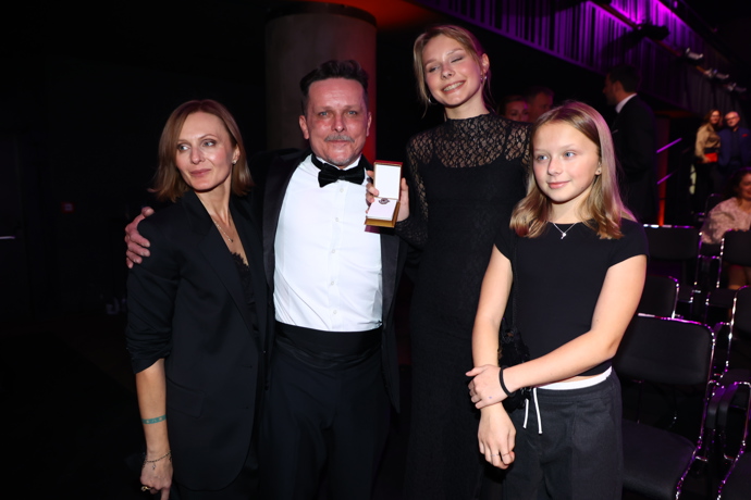 Michal Malátný s rodinou.