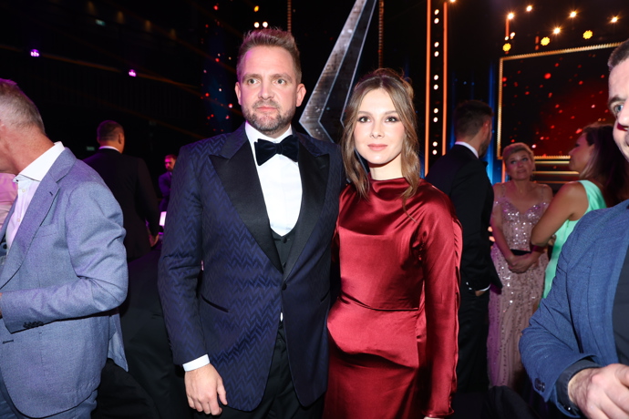 Libor Bouček s partnerkou.