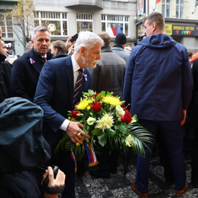 Petr Pavel na Národní třídu také dorazil.