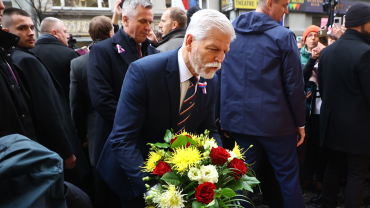 Petr Pavel na Národní třídu také dorazil.