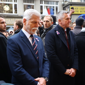 Petr Pavel na Národní třídě.