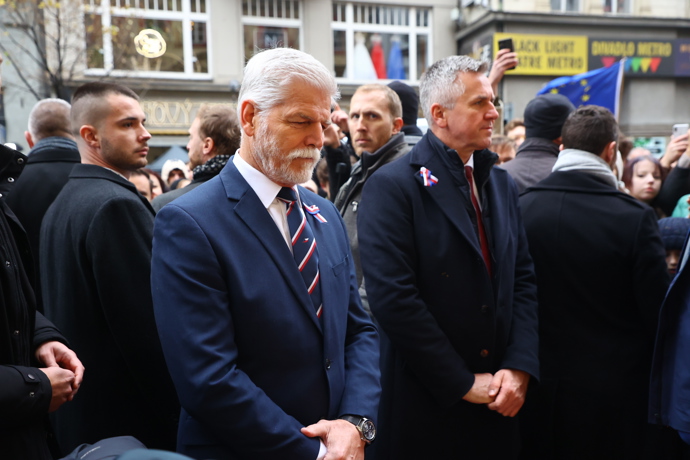 Petr Pavel na Národní třídě.