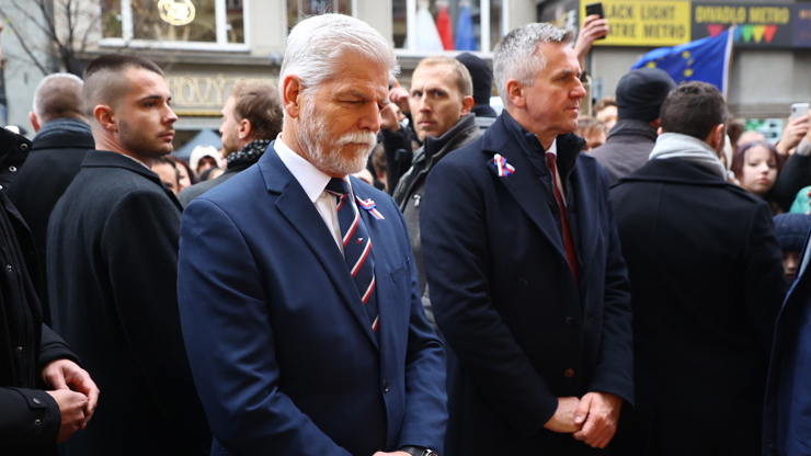 Petr Pavel na Národní třídu také dorazil.